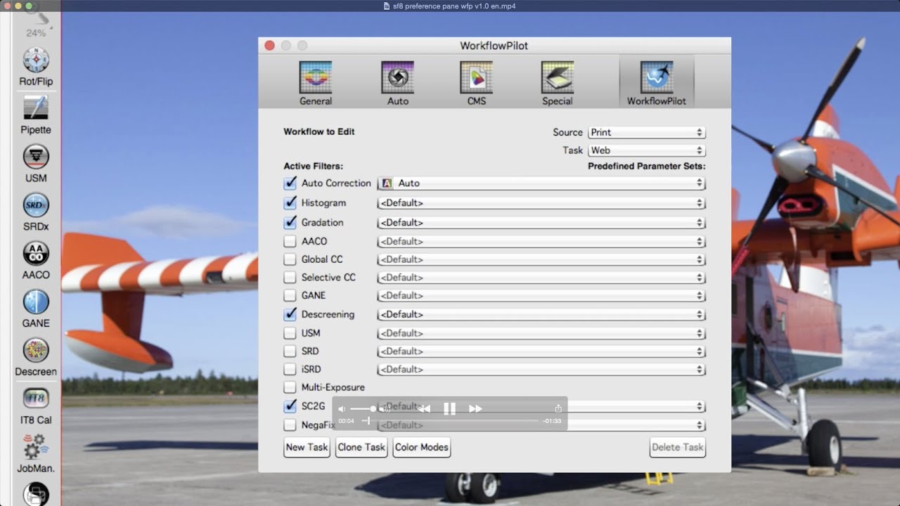 SilverFast 8 - WorkflowPilot-Einstellungen (deutsch)