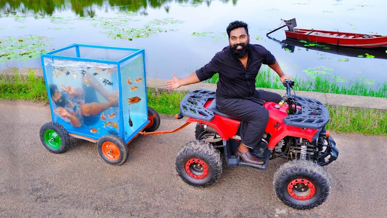 First Moving Aquarium In The World | ലോകത്തിലെ ആദ്യത്തെ ഓടുന്ന അക്വാറിയം | M4 Tech |