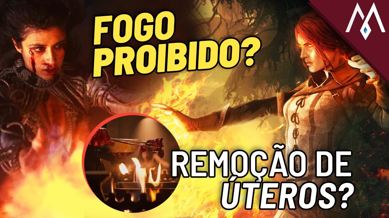 Como funciona a magia em The Witcher? O fogo &eacute; proibido? Causa infertilidade?