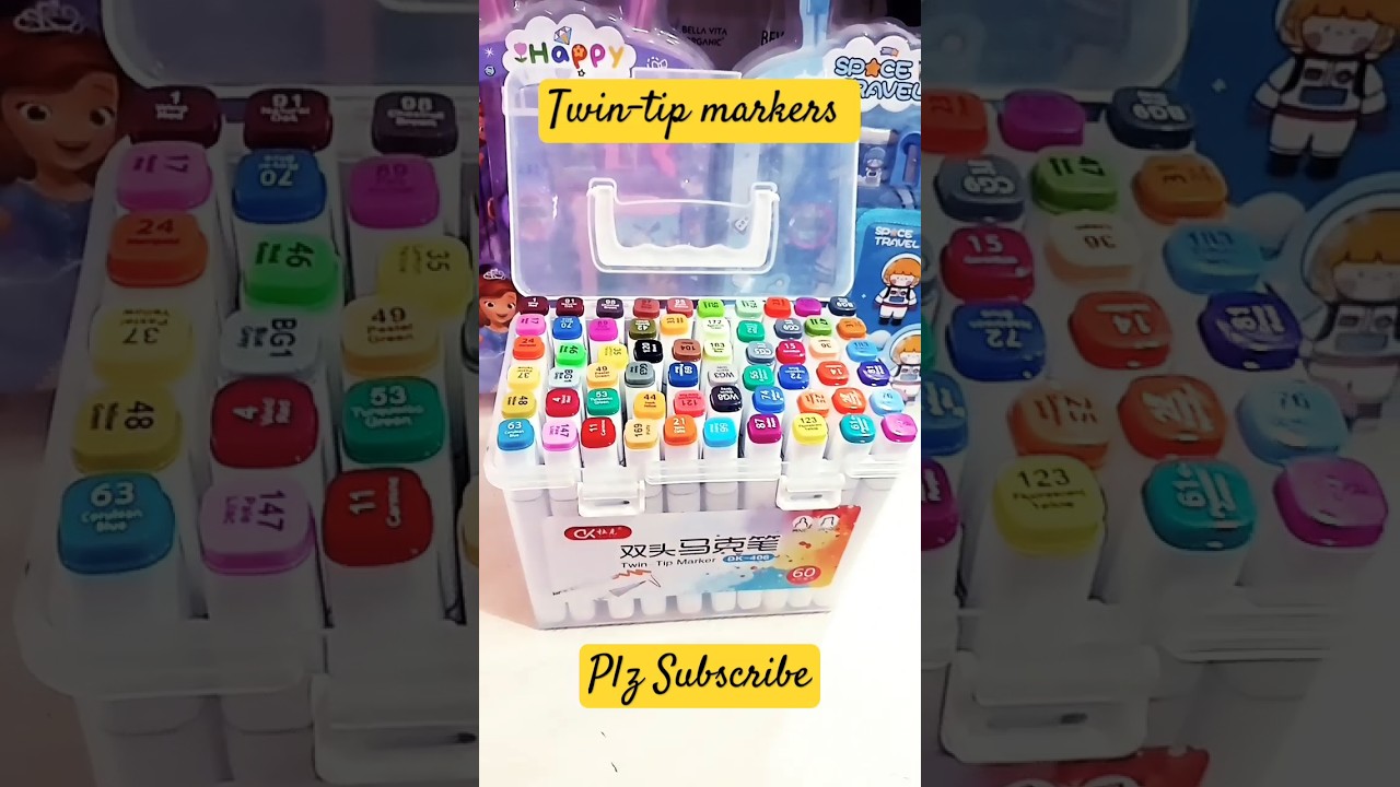 Touch markers 60 pcs unboxing🔥|review 
