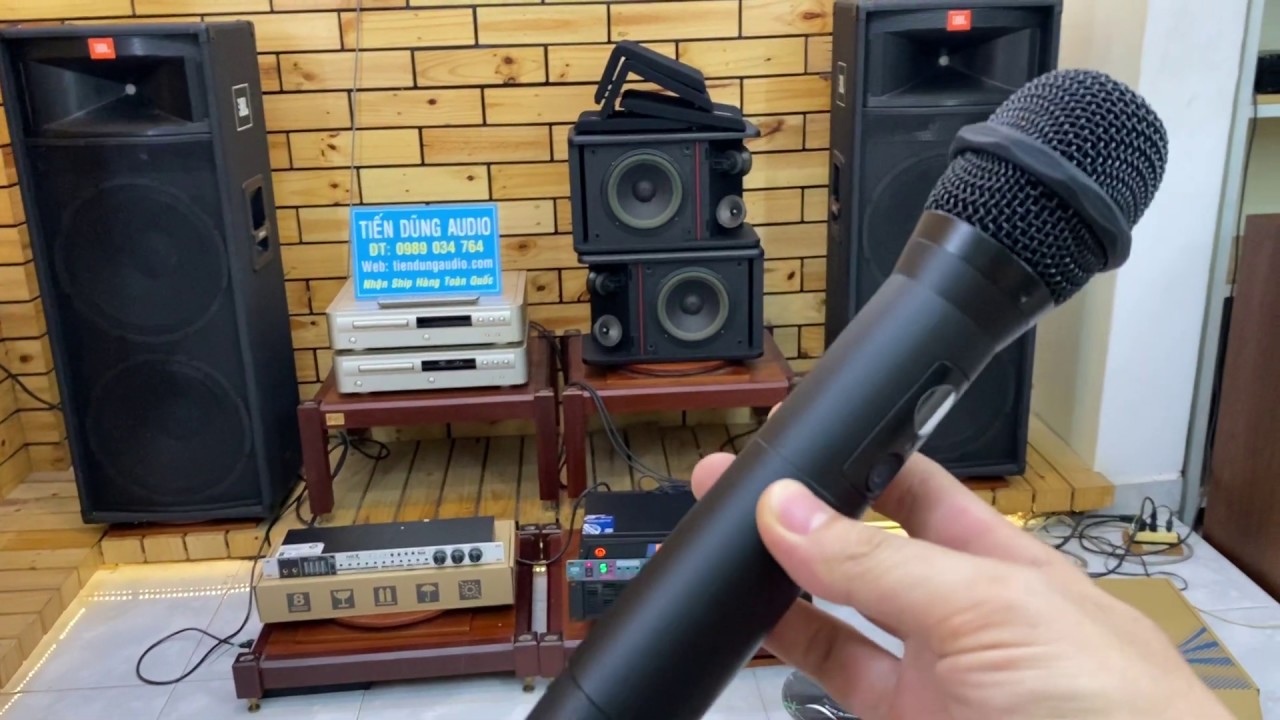 BỘ KARAOKE CHUYÊN NGHIỆP LOA JBL TR-225 & MAIN CREST AUDIO CA-9 Tiến Dũng audio Sài Gòn