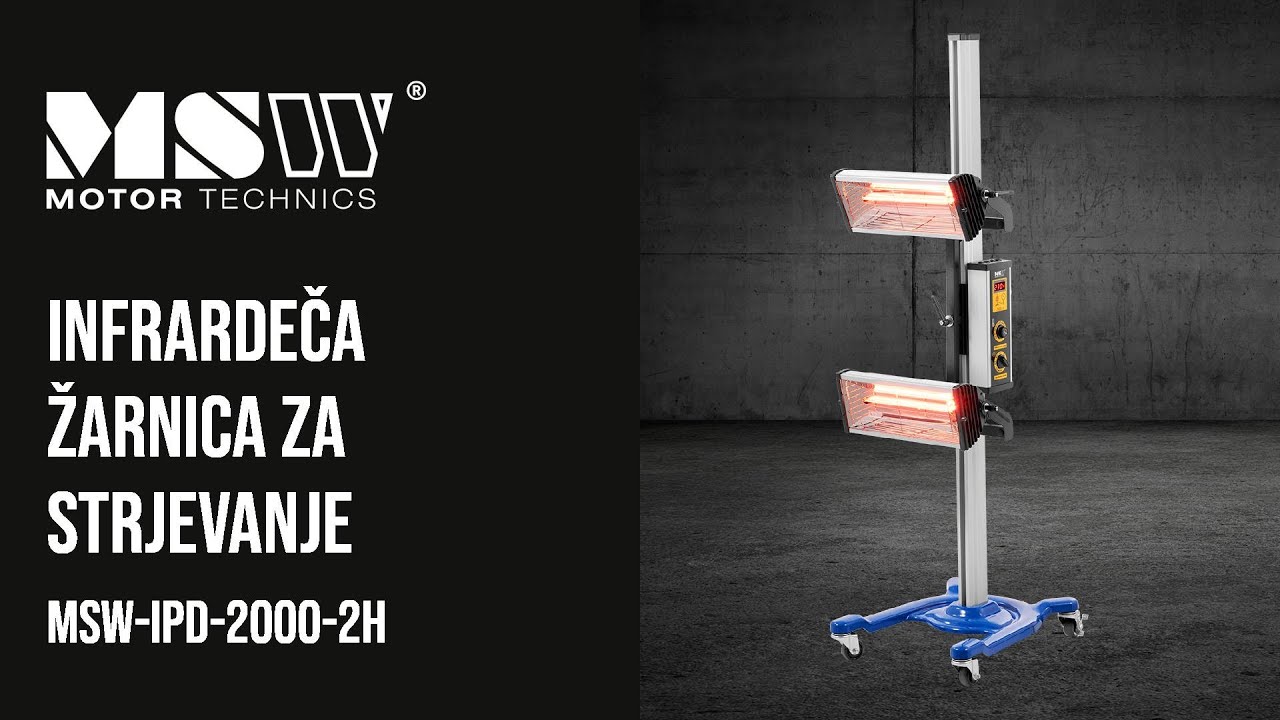 Infrardeča žarnica za strjevanje MSW Motor Technics MSW-IPD-2000-2H | Predstavitev izdelka 10061822