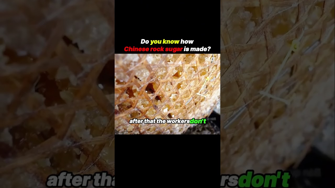 Знаете ли вы, как делают китайский каменный сахар! 🤷‍♂️ 