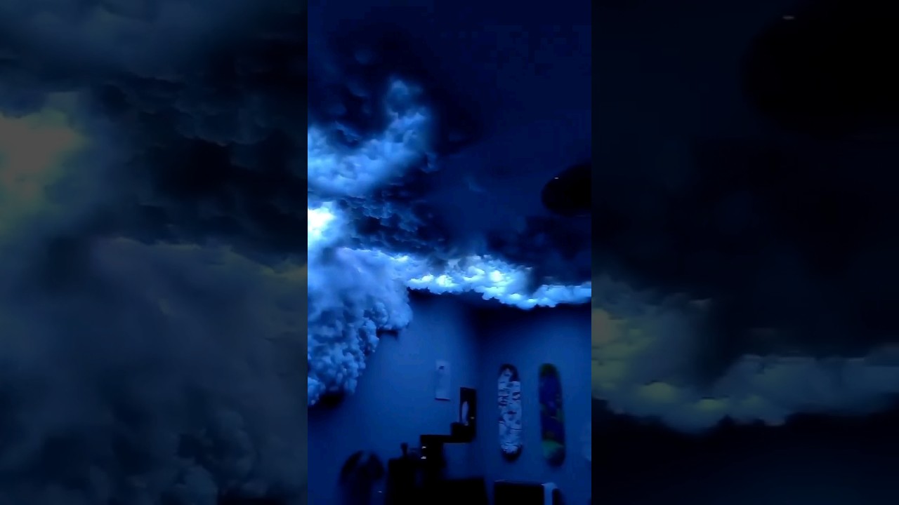 Artificial Thunder Clouds For Ceiling Tutorial #ceiling #thunder #shorts #youtubeshorts