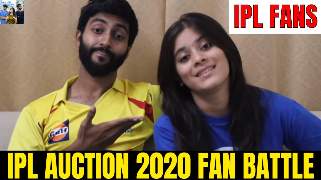IPL Auction 2020 Comedy - RCB SRH - Mumbai Indians and Chennai Super Kings