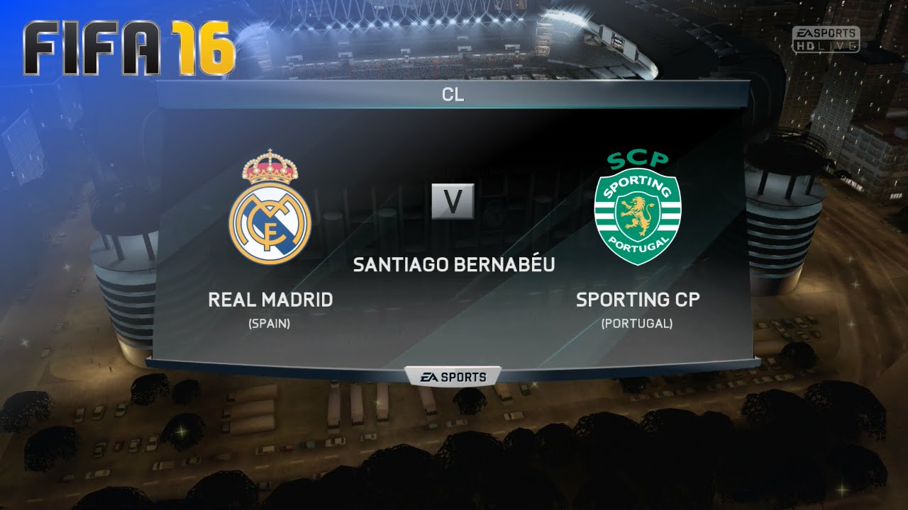FIFA 16 - Real Madrid vs. Sporting CP @ Santiago Bernabéu (Season '16/'17)