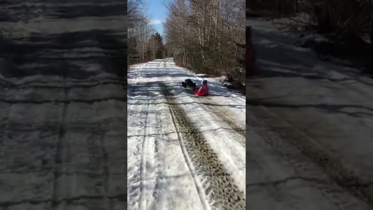 Traxxas X-Max makes sledding easy