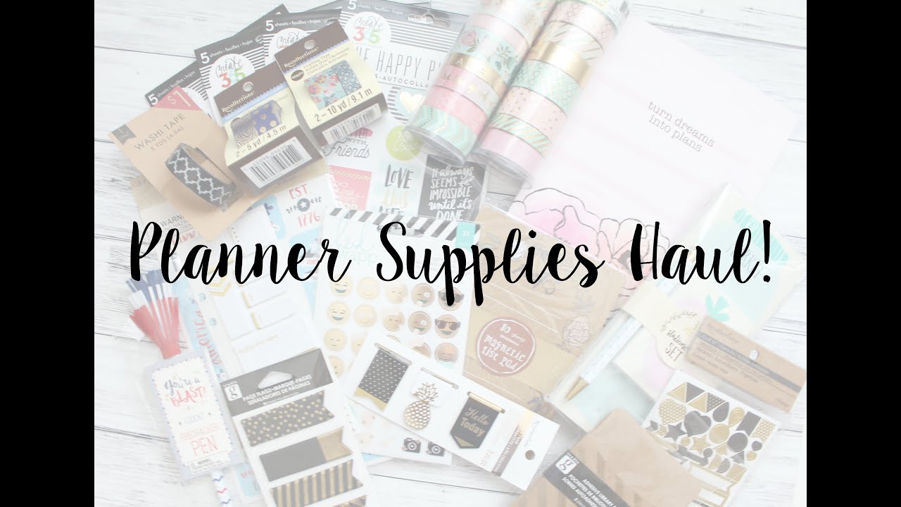 Planner Supplies Haul l Target and Michaels l Washi, Stickers and More!!