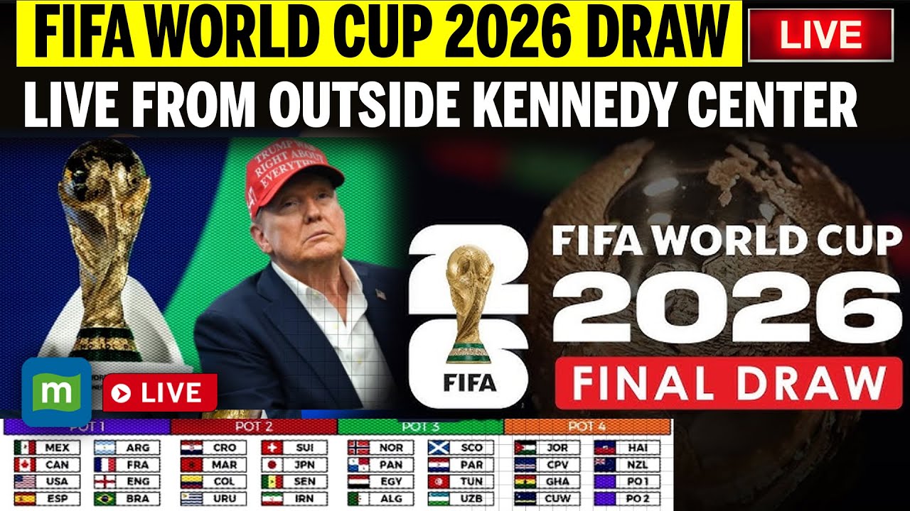 FIFA World Cup 2026  Draw LIVE: Fifa World Cup 2026 Draw Live Stream | World Cup LIVE
