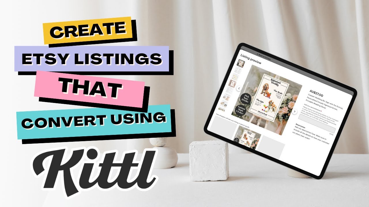 How to Design Perfect Etsy Listings Step-by-Step Using Kittl (Part 2)