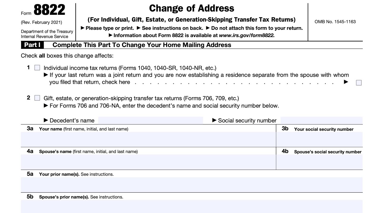 IRS Form 8822 walkthrough - ARCHIVED - READ COMMENTS ONLY
