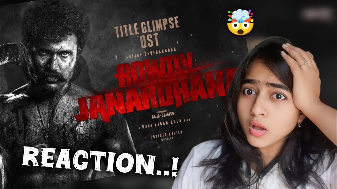 Rowdy Janardhana Glimpse OST Reaction (Hindi)| Vijay Deverakonda | Ravi Kiran Kola | Christo Xavier 
