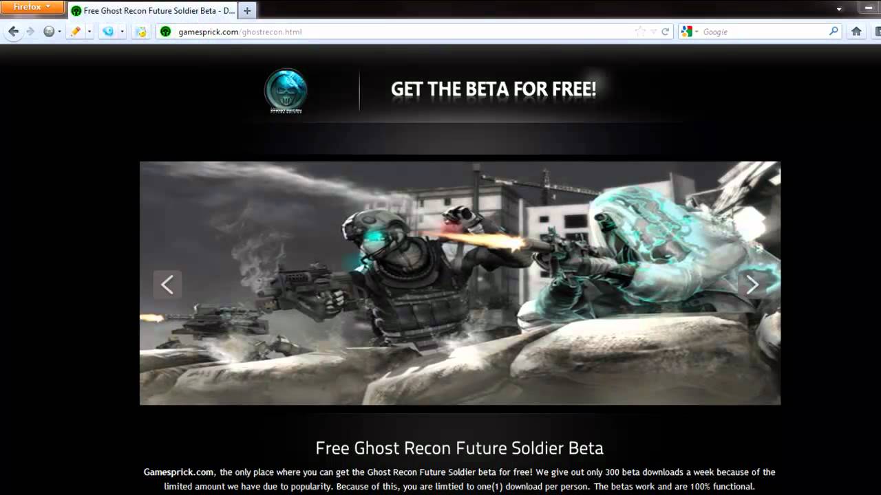 Ghost Recon Future Soldier Beta Codes giveaways [35keys left]