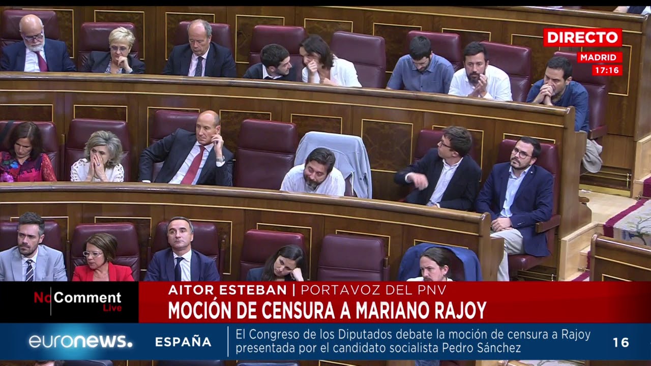 El PNV confirma su apoyo a la moción de censura contra Rajoy