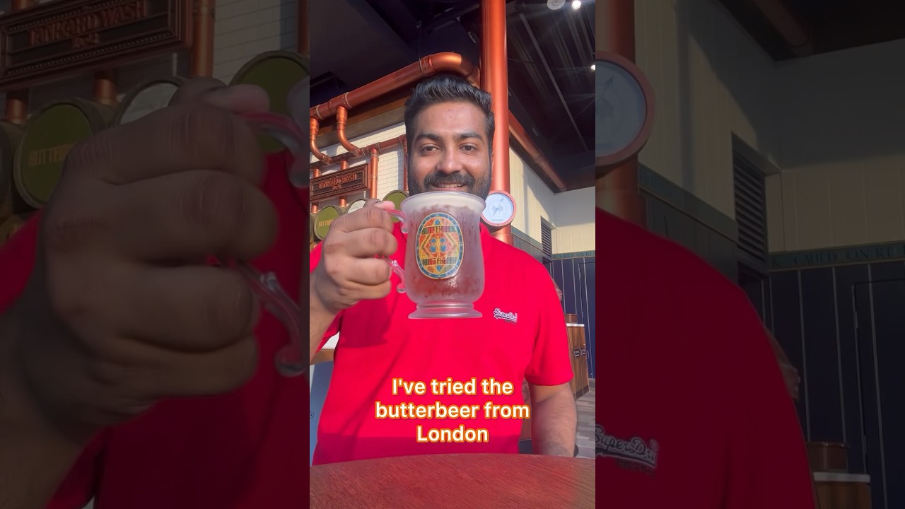 Finally cracked the recipe of Butter Beer from Harry Potter,Warner Bros studios! #shorts #butterbeer