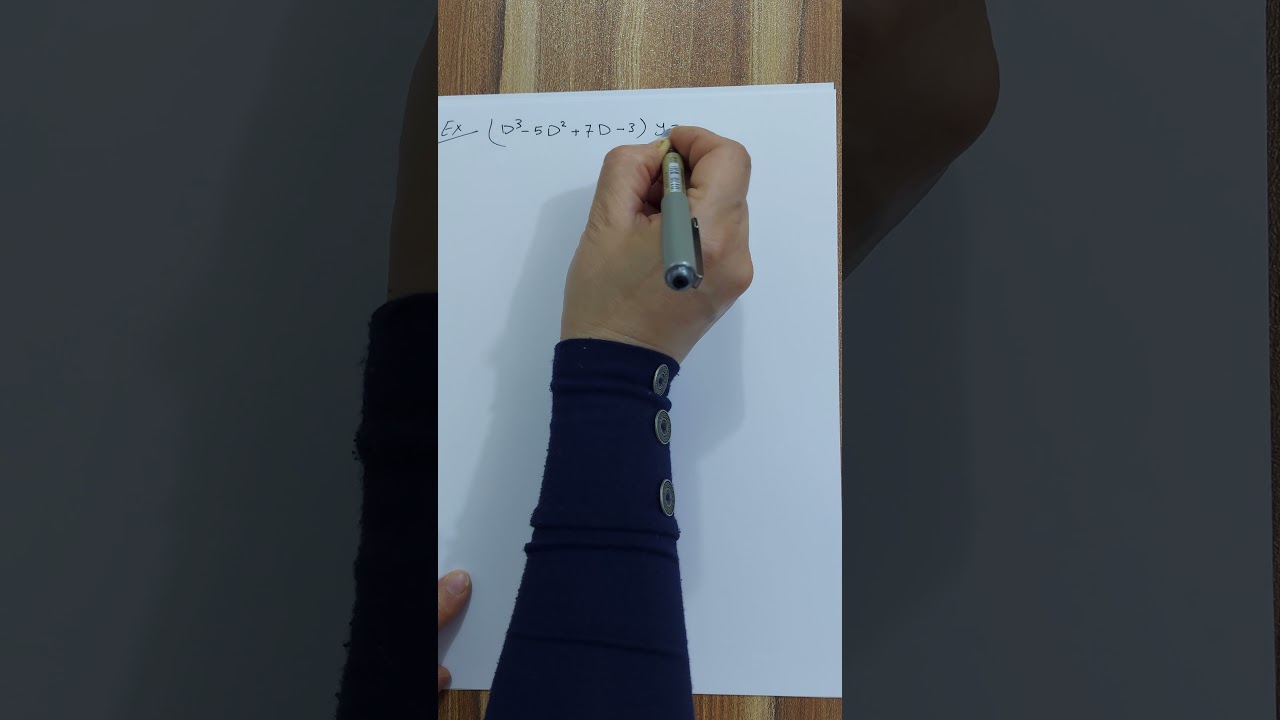 المعادلات التفاضلية الإعتيادية / المحاضرة 16 / تكملة الحل العام