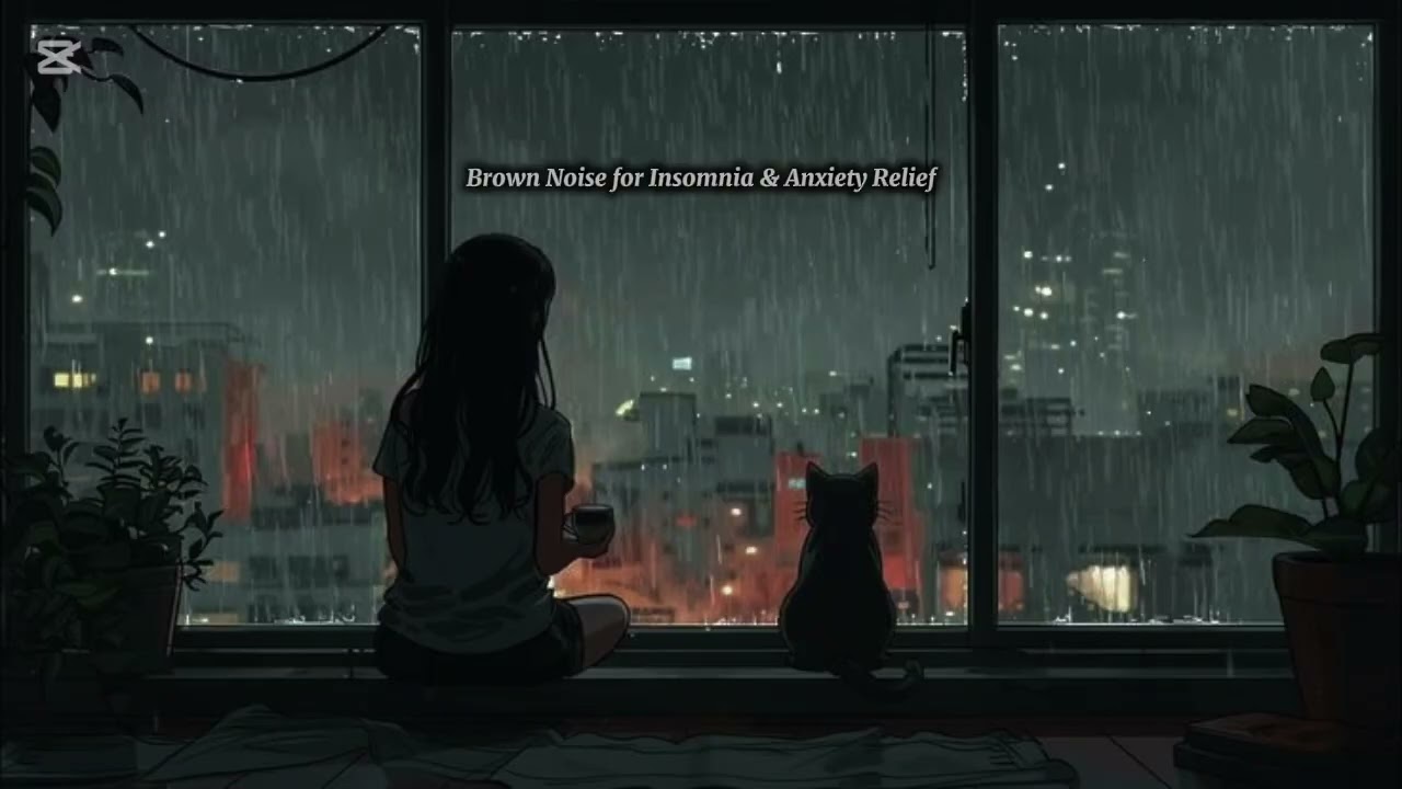Brown Noise for Insomnia & Anxiety Relief 😴🌃 | No Interruptions