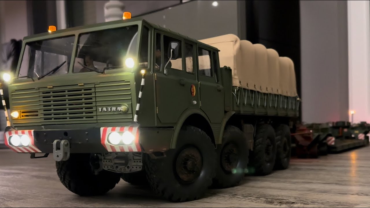 Tatra 813 mit 50t Tieflader , Cross rc DC8 8x8