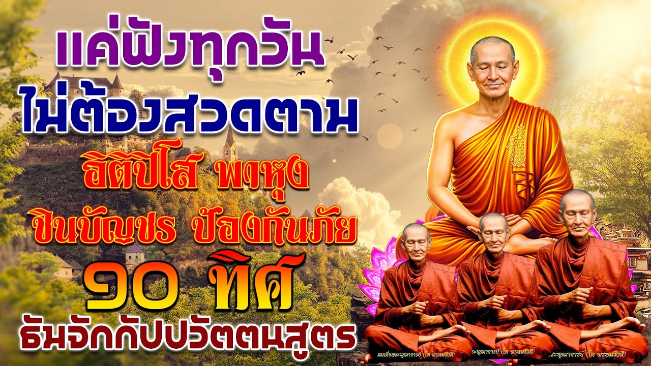 รวมบท อิติปิโส พาหุง ชินบัญชร ป้องกันภัย ๑๐ ทิศ มหาเมตตาใหญ่ ยอดพระกัณฑ์ไตรปิฎก ธัมจักกัปปวัตตนสูตร