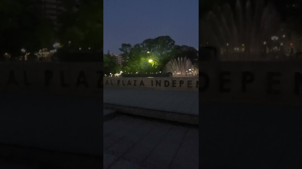 Plaza Independencia, Mendoza City, Argentina, beautiful park to relax and 