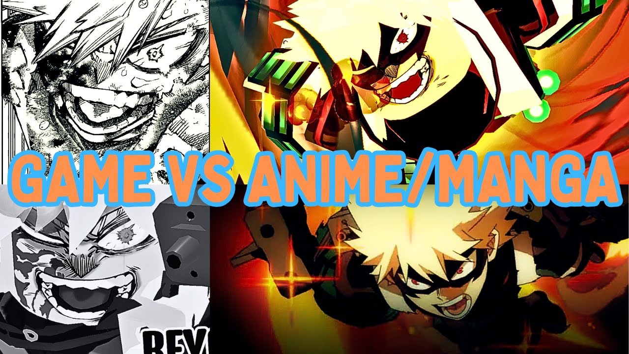 Shonen Unleashed | Bakugo Moves VS Anime and Manga