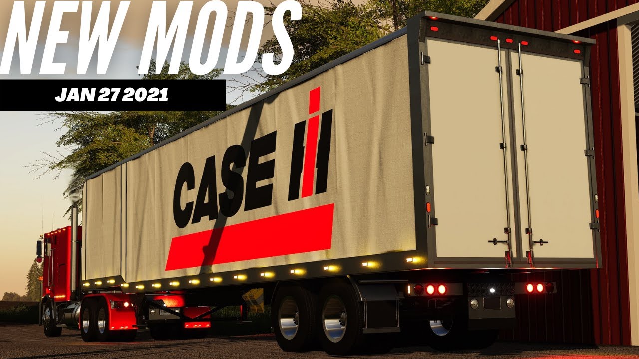 NEW CONSOLE MODS!! TLX 48ft Enclosed Trailer, Grainstorm, Plus More New Mods | Farming Simulator 19