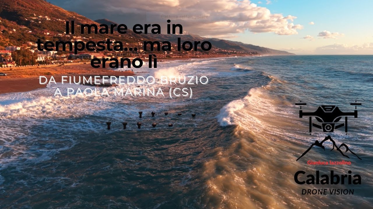 Il mare era in tempesta… ma loro erano lì 🌊| Riprese drone sul Tirreno