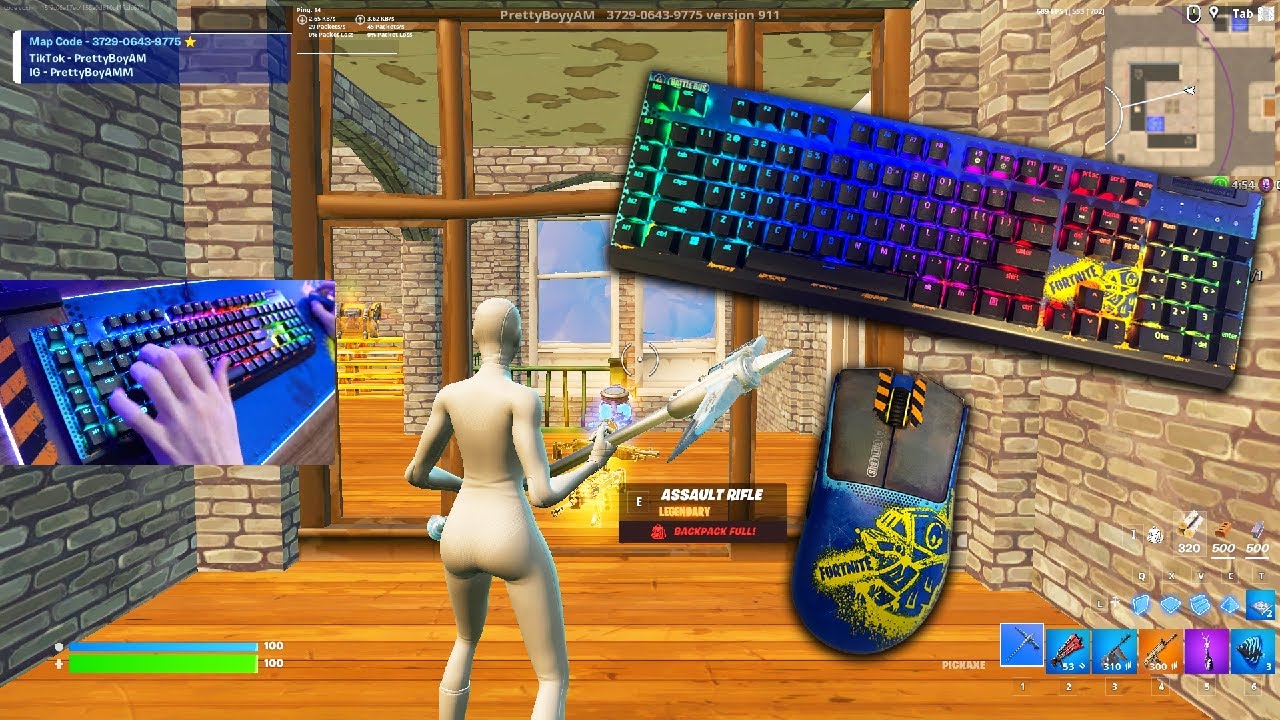 Unboxing Razer x Fortnite Gaming Peripherals + Fortnite Keyboard & Mouse Gameplay 😍