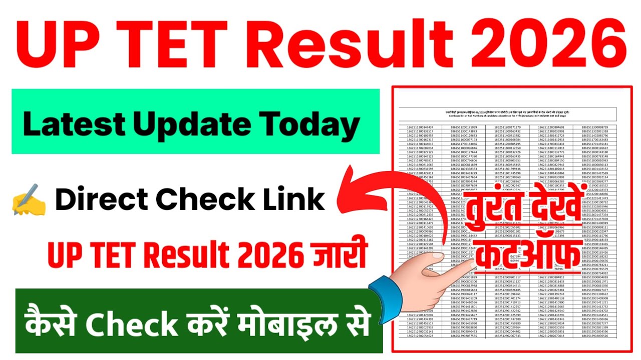 UP TET Result 2026 | UP TET Result Date 2026 | UP TET Result 2026 Kaise Check Kare ? UPTET Result 