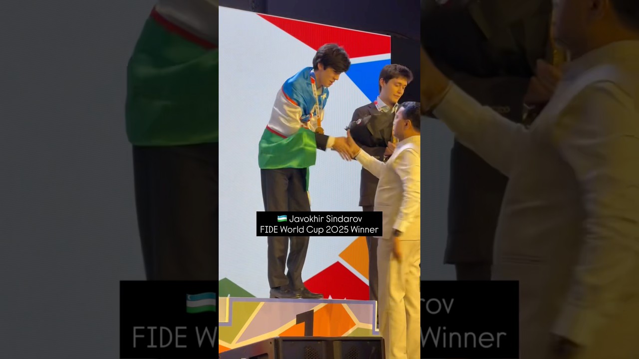 🇺🇿 Javokhir Sindarov - the youngest FIDE World Cup Winner