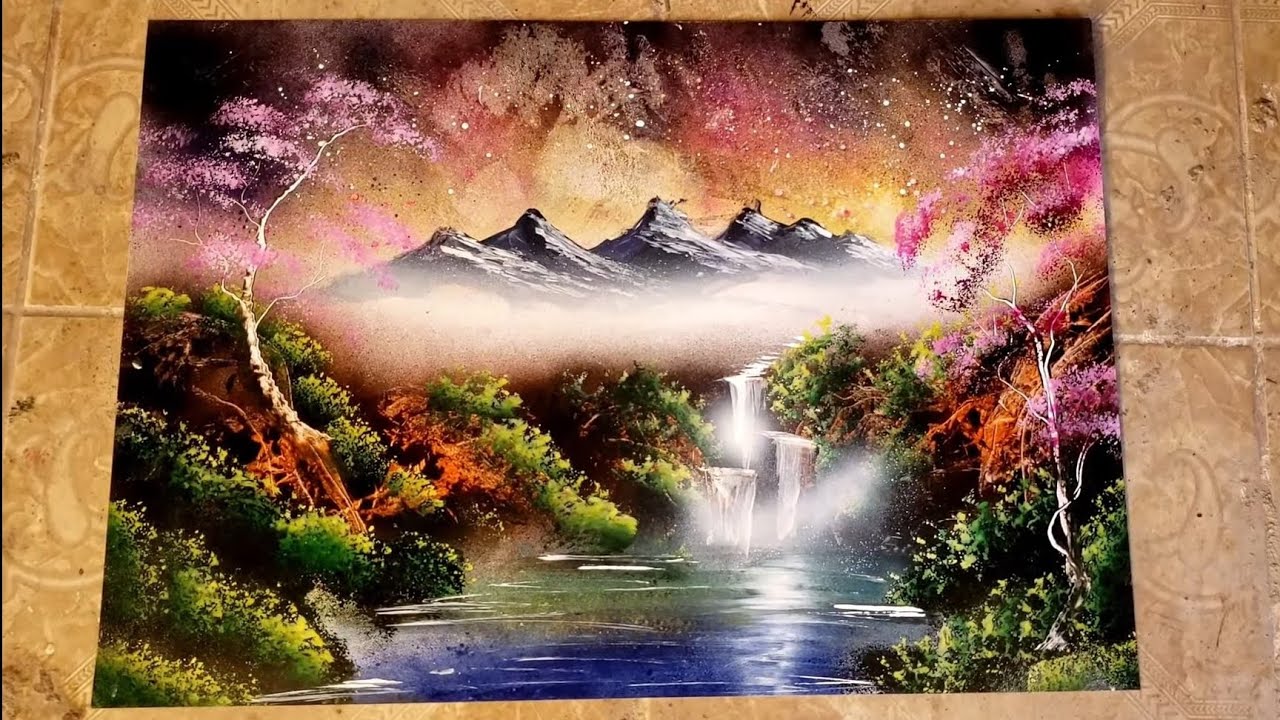 como pintar paisaje de una amazona