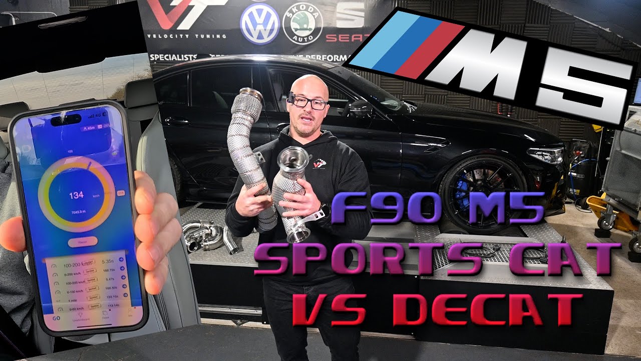 BMW F90 M5 2-го этапа: вы не поверите! Результаты Sports Cat против Decat уже доступны.