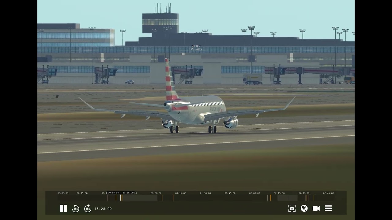 American Airlines E175 landing in Miami 