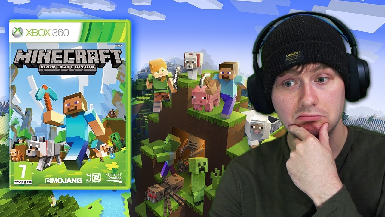 Playing Minecraft Xbox 360 Edition