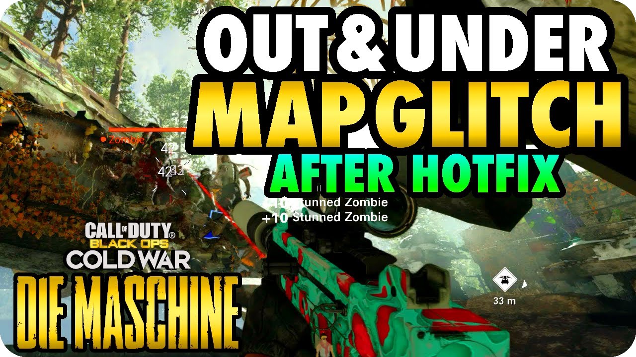 Cold War Zombie Glitches: Solo Out & Under Map Glitch After Hotfix Patch Die Maschine Working Glitch