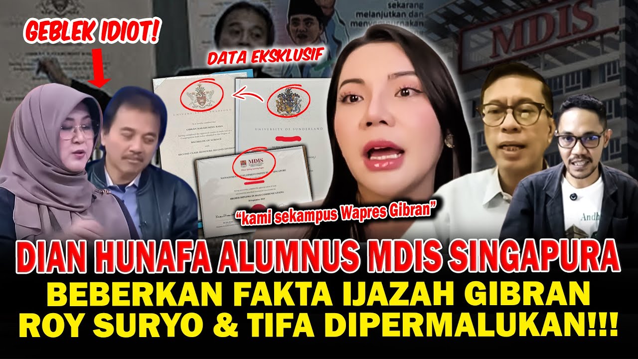 Eksklusif! Dian Hunafa Alumni MDIS Beberkan Fakta Ijazah Gibran