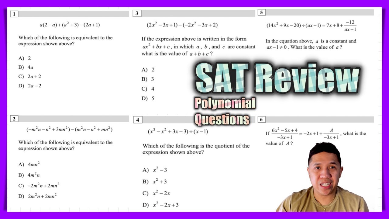 SAT Review Passport to Advanced Math Polynomials