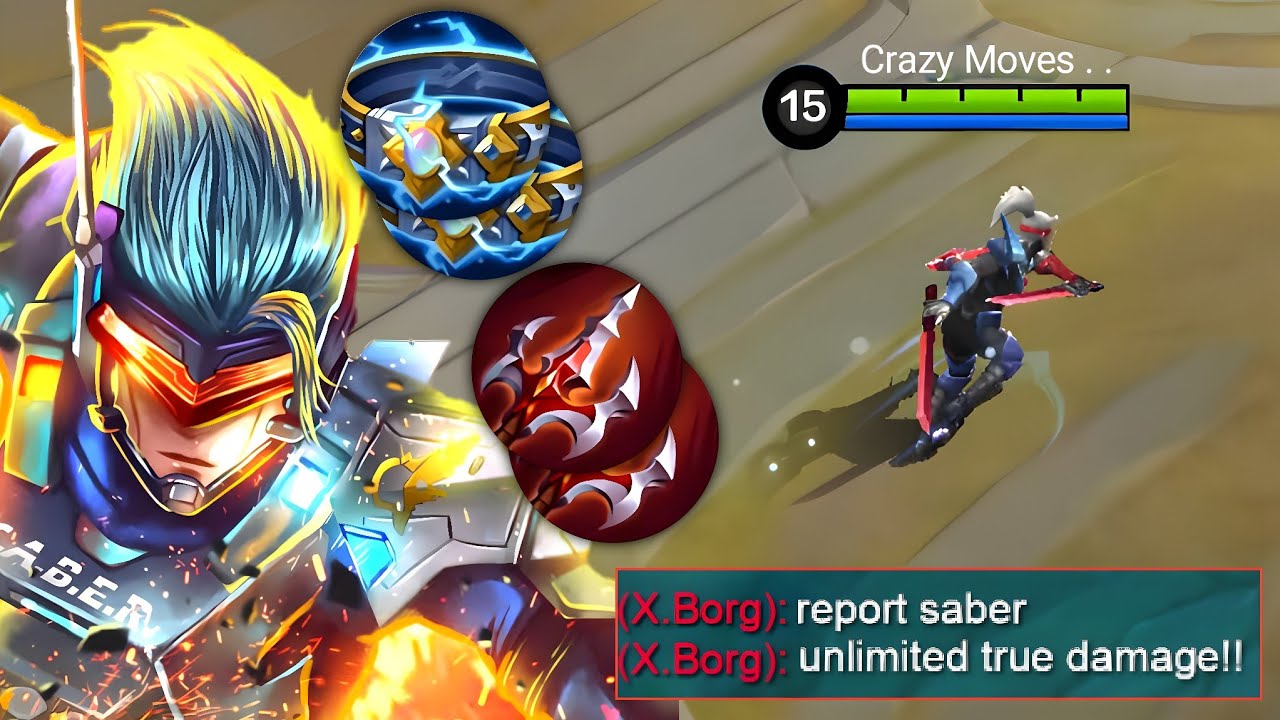 GLOBAL SABER TRUE DAMAGE BUILD!! THIS WILL MAKE SABER META AGAIN IN 2023