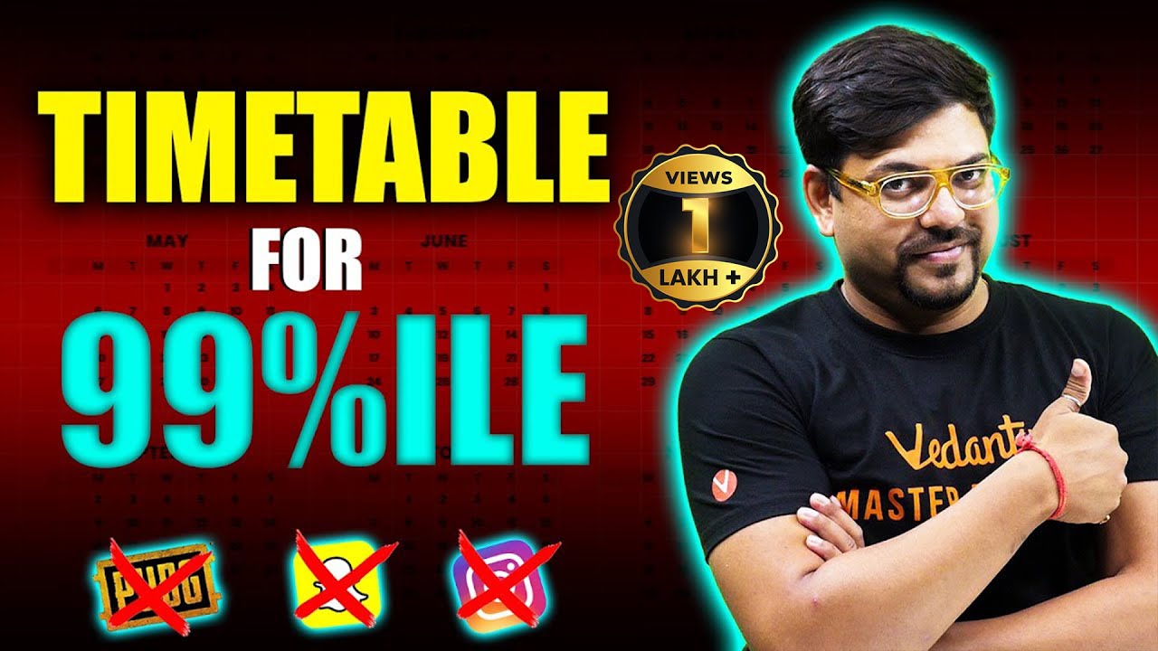 Get into IIT in 1 Year😲| Best Timetable to Score 99%ile in JEE 2025📆 | Harsh Sir @VedantuMath