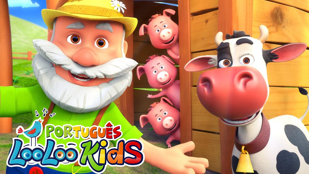 Seu MacDonald Tinha uma Fazenda + Este porquinho🐷Vídeos educativos para crianças - Músicas Infantis