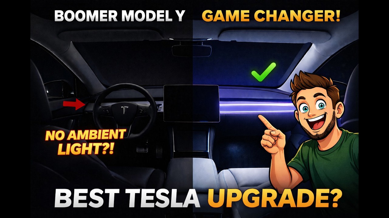 Ambient light Tesla legacy Model Y ? -  S3XY Strip installation