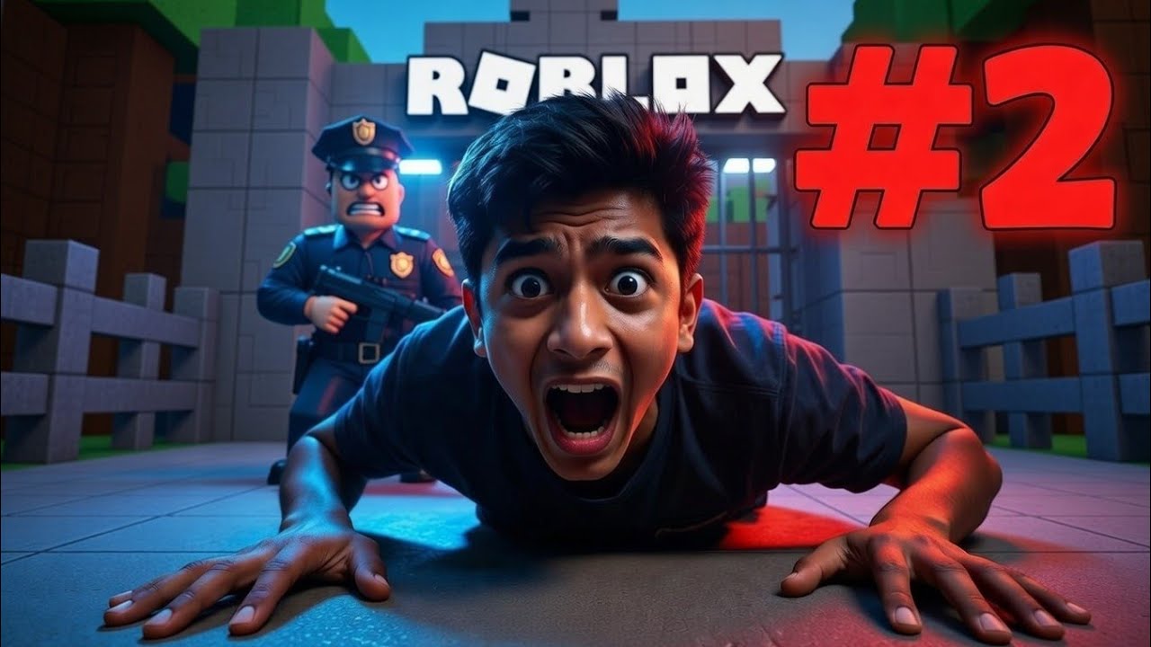 ROBLOX HORROR JAIL ESCAPE 😱 | SCARY POLICE SE BACH PAUNGA? 🔥 #2
