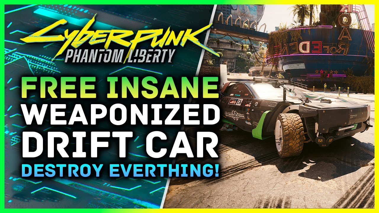Cyberpunk 2077 | Insane Weaponized Drift Car - Type 66 HOON Ken Block Location Phantom Liberty 2 0