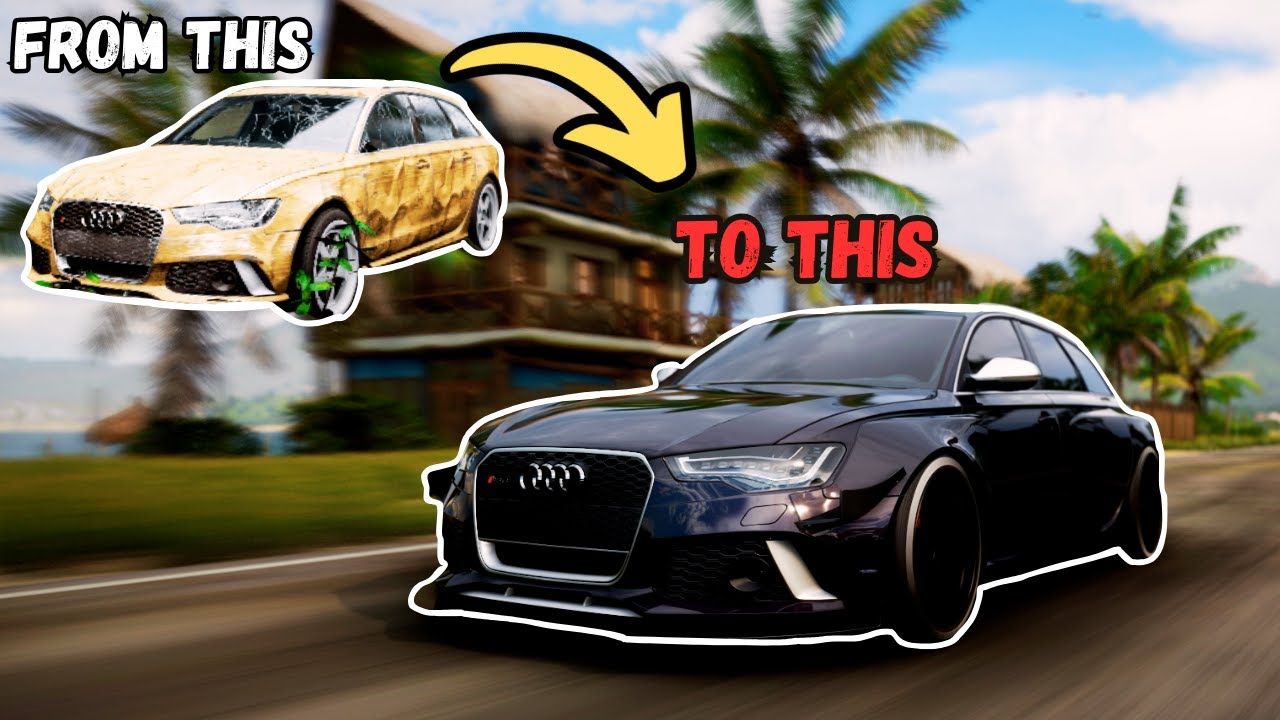 Rebuilding Audi RS6 | Forza Horizon 5 | 4K 60FPS