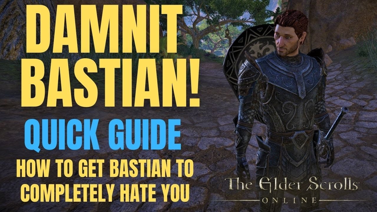 Leveling ESO Companion Rapport: How to get Bastian to hate you