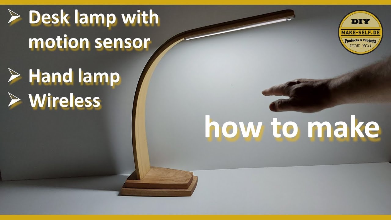 Moderne LED Schreibtischlampe aus einer alten Holzdecke selber bauen / Modern LED Desk Lamp