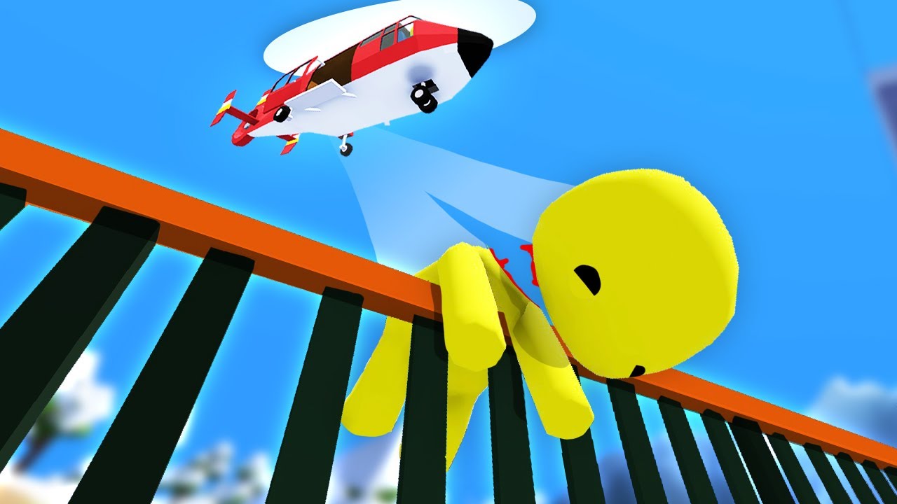 We tried Helicopter Rescuing but it went horribly wrong... (Wobbly Life Multiplayer)