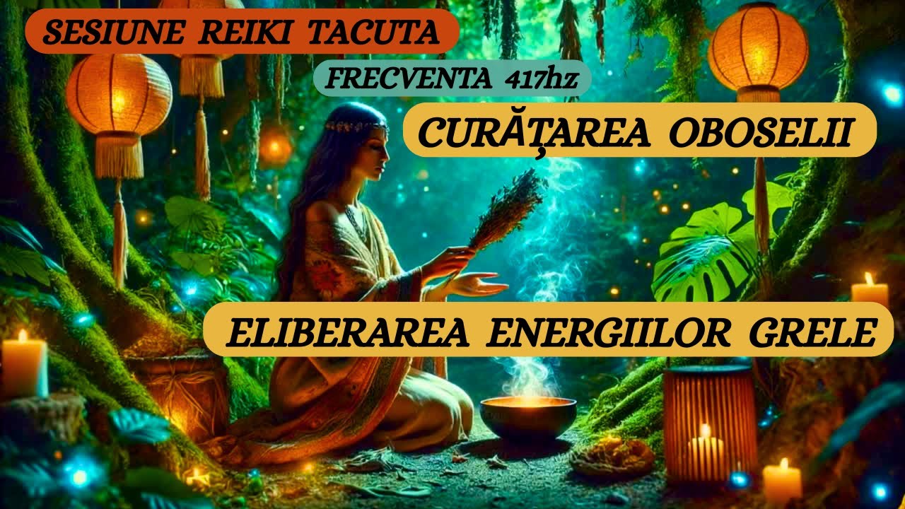 SESIUNE REIKI TĂCUTĂ - CURĂȚAREA OBOSELII ȘI ELIBERAREA ENERGIILOR GRELE - FRECVENȚA 417 HZ