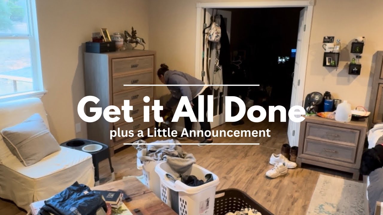 Cleaning Motivation, Laundry, plus a little announcement!
