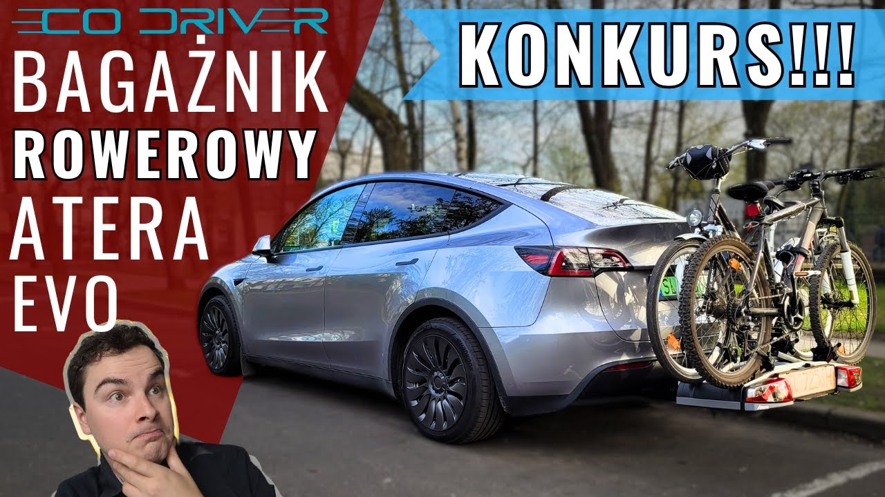 Konkurs Eco-drivera!!! Test bagażnika rowerowego! Tesla vs rowery na haku? Wady i zalety
